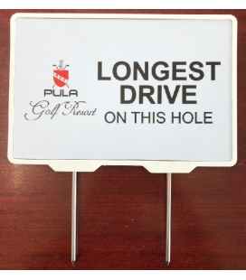 LONGEST DRIVE TEE SIGN